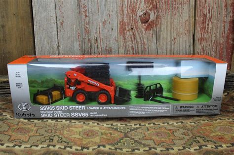 toy skid steer fleet farm|1/18 Scale SSV65 Skid Steer Loader by Kubota at Fleet Farm.